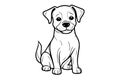 Cartoon Dog Vector Illustration EPS Royalty Free Stock Photo