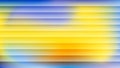 Neon blue and yellow reeded glass 3D Glassmorphism background. Royalty Free Stock Photo