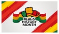 Black history month celebrate. vector illustration design graphic Black history month Royalty Free Stock Photo
