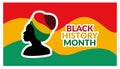 Black history month celebrate. vector illustration design graphic Black history month Royalty Free Stock Photo