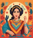 Hispanic Heritage Month vector illustration design Royalty Free Stock Photo