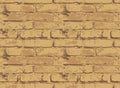 Seamless pattern with old worn brick wall Royalty Free Stock Photo