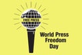 world press freedom day vector illustration 1 Royalty Free Stock Photo