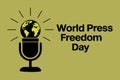 world press freedom day vector illustration 2 Royalty Free Stock Photo