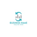 finance logo, minimalist, trading and business logo design in vector template Royalty Free Stock Photo