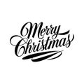 Classic Merry Christmas Typography Vector Design Royalty Free Stock Photo