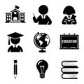 A set of education graphics design elements Royalty Free Stock Photo