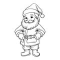 Cute santa claus vector. Royalty Free Stock Photo