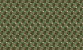 Clean green color retro abstract isometric seamless background pattern Royalty Free Stock Photo