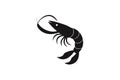 Shrimp vector art illustration eps Royalty Free Stock Photo
