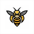 Hornet mascot logo on white background Royalty Free Stock Photo