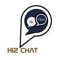 Creative Logo Icon Design For Hi2 Chat unique Design Royalty Free Stock Photo