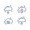 Cloud line icon Royalty Free Stock Photo
