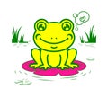 Frog Silhouette Vector Illustration Art Royalty Free Stock Photo