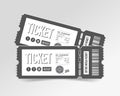 cinema and entertainment film ticket design Royalty Free Stock Photo