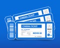 cinema and entertainment film ticket design Royalty Free Stock Photo