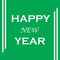 Green coloured Background Happy New Year Poster Royalty Free Stock Photo