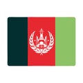 the national flag of afghanistan. afghanistan\'s official flag vector. symbol of afghanistan. Royalty Free Stock Photo