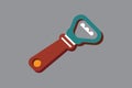 Bottle opener vector art illustration Royalty Free Stock Photo