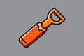 Bottle opener vector art illustration Royalty Free Stock Photo