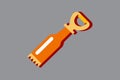 Bottle opener vector art illustration Royalty Free Stock Photo