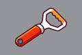 Bottle opener vector art illustration Royalty Free Stock Photo