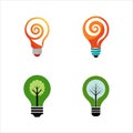 Minimalist Light Bulb Icon Set for Design projects Royalty Free Stock Photo