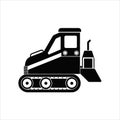 Compact Track Loader Icon Heavy Equipment Vector Illustration Royalty Free Stock Photo