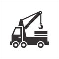 Mobile Crane Icon Silhouette Vector Art Collection Royalty Free Stock Photo