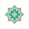 Abstract Gaia Mandala Vector Illustration for branding Royalty Free Stock Photo