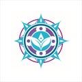 Spirit of Gaia Mandala Vector Icon for Logo design Royalty Free Stock Photo