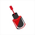 Esmalte Vermelho Pintado Clipart for Creative Designs Royalty Free Stock Photo