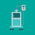 Medical Equipment-Anesthesia Machine vector artwork Royalty Free Stock Photo
