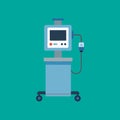 Medical Equipment-Anesthesia Machine vector artwork Royalty Free Stock Photo
