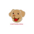 Cartoon Dog logo icon vector . Royalty Free Stock Photo