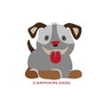 Cartoon Dog logo icon vector . Royalty Free Stock Photo
