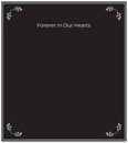 ternal Memory Funeral Invitation Card Featuring Subtle Religious Background, Graceful Frame Edges, Gentle Leaves Royalty Free Stock Photo