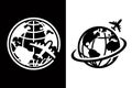 World Travel Icons Silhouette Vector Illustration Artwork Royalty Free Stock Photo