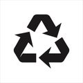 Recycle Logo Silhouette Icon Design Royalty Free Stock Photo