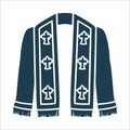 Stole Priests Vestment Long narrow strip with crosses Royalty Free Stock Photo