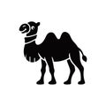 Vintage Camel Silhouette Vector Artwork Royalty Free Stock Photo
