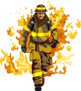 Fireman Firefighter Occupation People Action Royalty Free Stock Photo