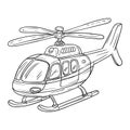 Helicopter cartoon vector Royalty Free Stock Photo