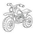 Motorbike cartoon vector Royalty Free Stock Photo