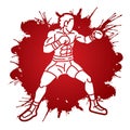 Boxing Sport Boxer Ultimate Fighter Cartoon Graphic Royalty Free Stock Photo