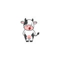 Silly Calf Character Royalty Free Stock Photo