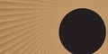 Brown radial stripe pattern vector background with black circle â abstract vintage sunburst design for retro or natural themes Royalty Free Stock Photo