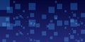 Cool blue geometric background with transparent squares â modern digital pattern for tech dashboards or data visualizations Royalty Free Stock Photo