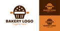 Minimalist Bakery Logo for Creative Bakery Business and Branding Royalty Free Stock Photo