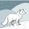 Arctic Fox Winter Spirit Royalty Free Stock Photo